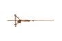 Crocefisso iniettofuso in zama - Finiture: ramato, ottonato antico, ottonato lucido cm. 56 x 16