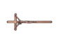 Crocefisso iniettofuso in zama - Finiture: ramato, ottonato antico, ottonato lucido cm. 46 x  17,5